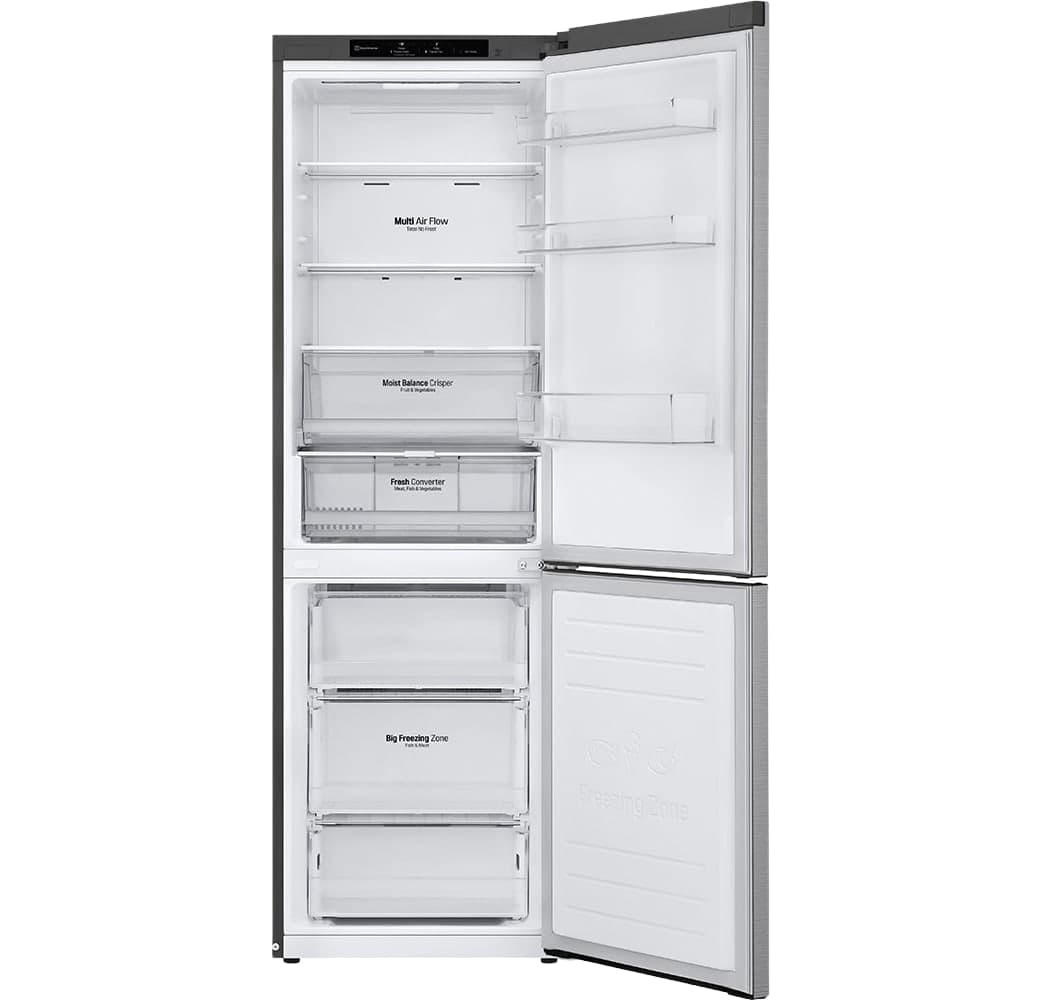 Stainless Steel LG GBB61PZGCN1 Fridge Freezer Combo .2
