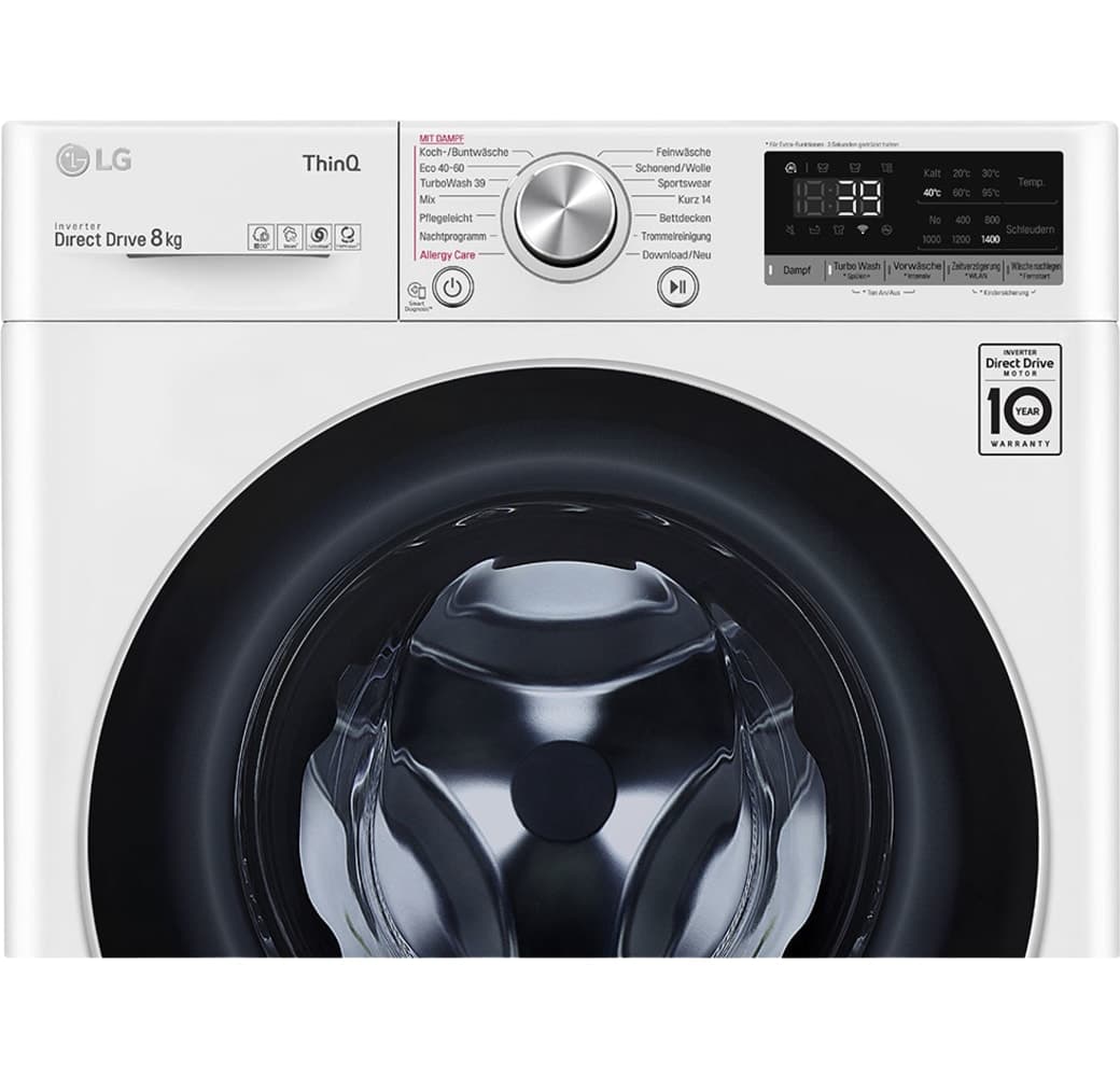 White LG V7W800A Washing Machine.2