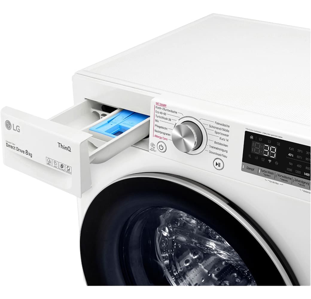 White LG V7W800A Washing Machine.5