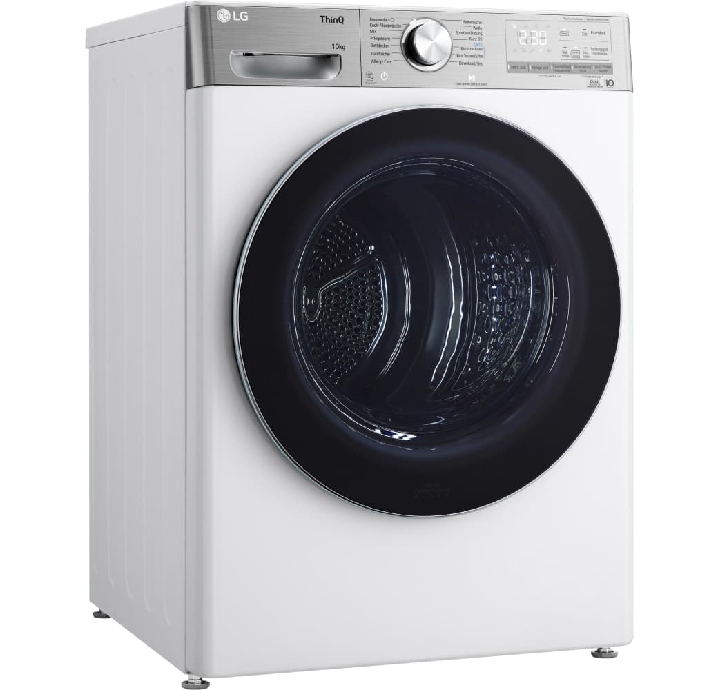 White LG V9A2XT Heat Pump Tumble Dryer.3
