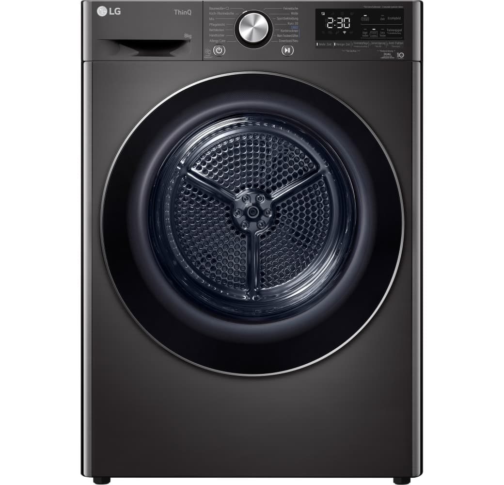 Black LG RT80V9B Heat Pump Tumble Dryer.1