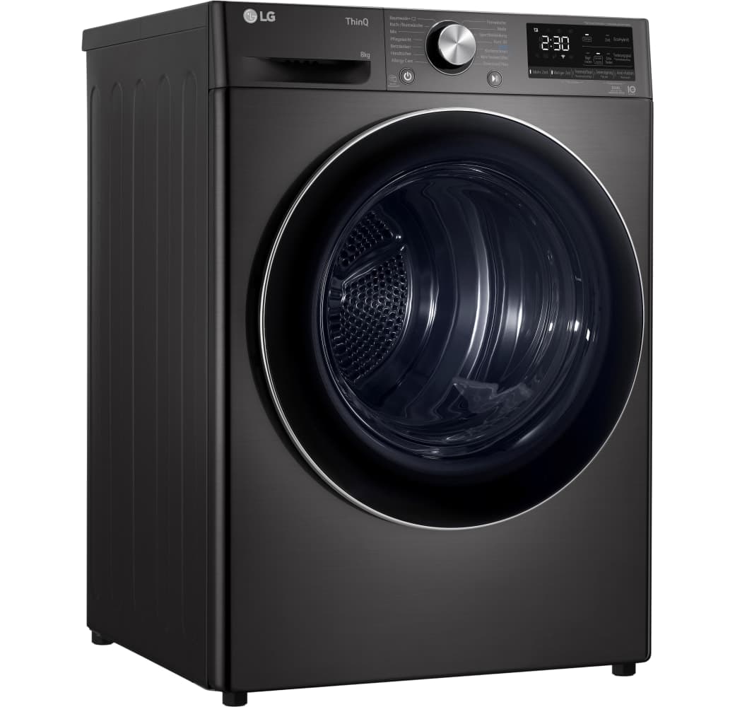 Black LG RT80V9B Heat Pump Tumble Dryer.4