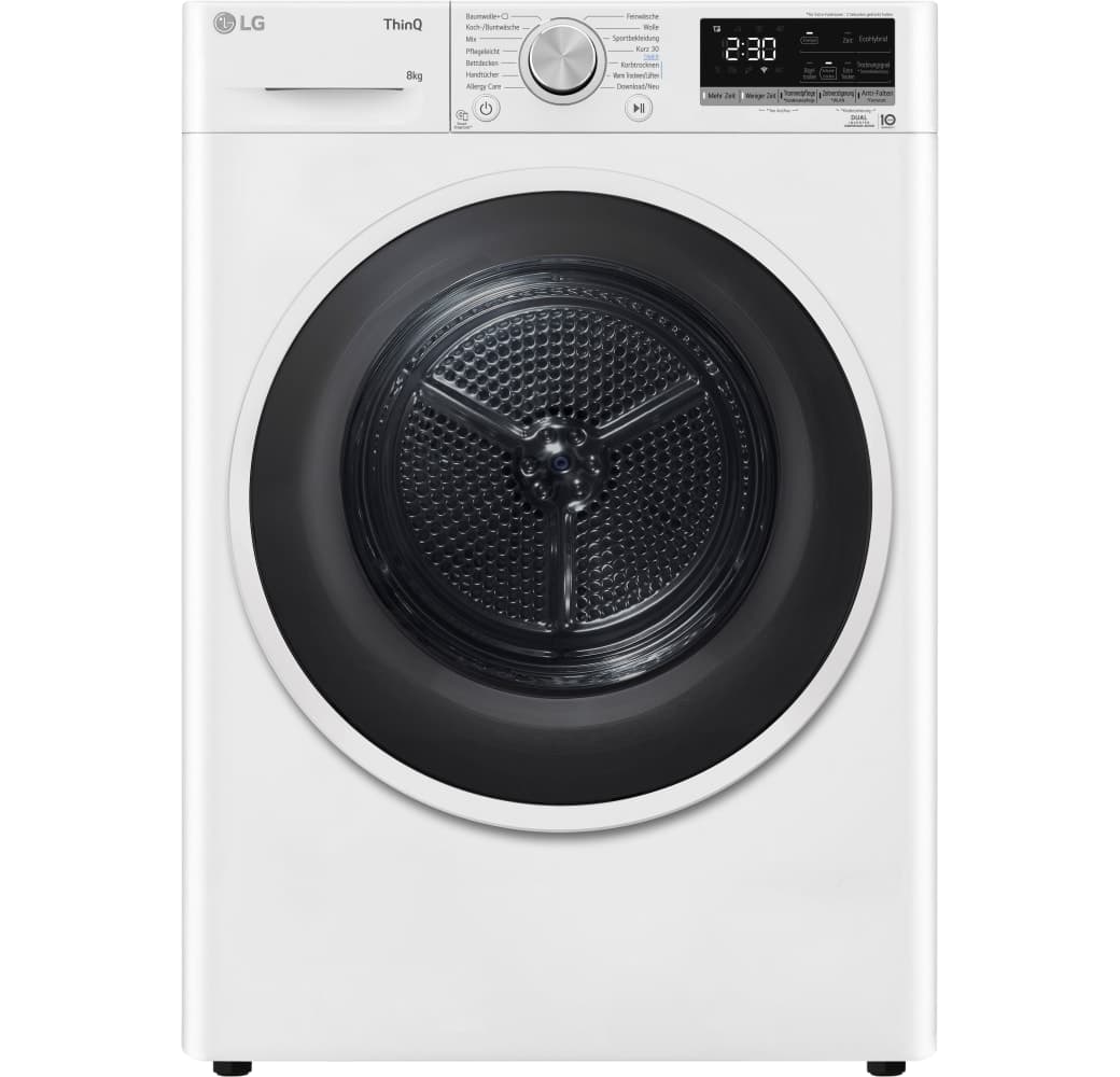 White LG RT80V9 Heat Pump Tumble Dryer.1