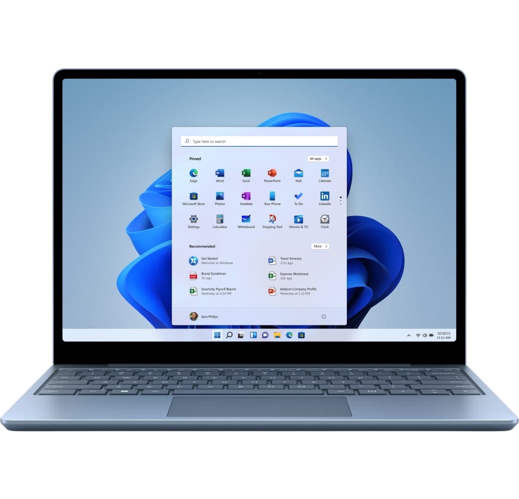Ice Blue Microsoft Surface Laptop Go 2 Laptop - Intel® Core™ i5-1135G7 - 8GB - 256GB SSD - Intel® Iris® Xe Graphics - German (QWERTZ).1