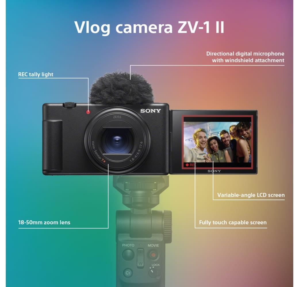 Black Sony ZV-1 Mark Vlogging Camera.3