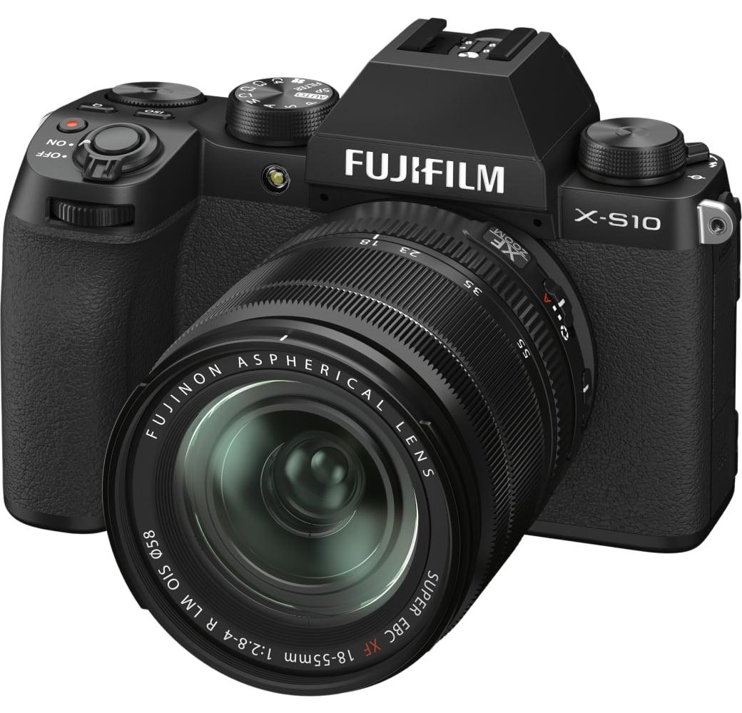 Schwarz FUJIFILM X-S10 Black + XF18-55mm kamera kit.1
