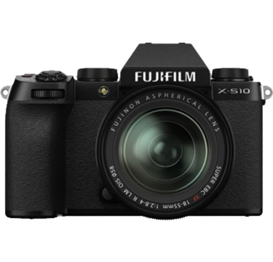 Schwarz FUJIFILM X-S10 Black + XF18-55mm kamera kit.2