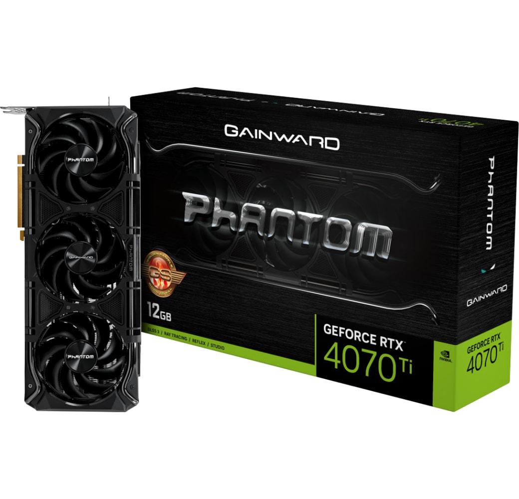 Black Gainward Gain12GB D6X RTX 4070 Ti Phantom GS Graphics Card.5