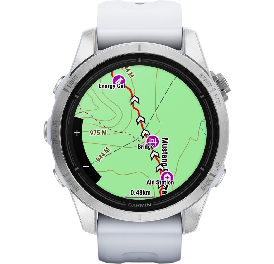 Silver Garmin EPIX™ Pro (Gen 2) Smartwatch, Stainless Steel Case, 42mm.2