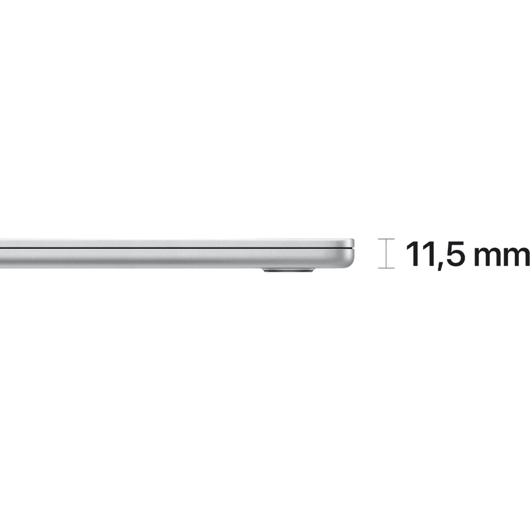 Silver Apple MacBook Air 15" laptop - Apple M2 - 8 GB - 512 GB SSD - Geïntegreerde Apple 10-core GPU - Duits (QWERTZ).3