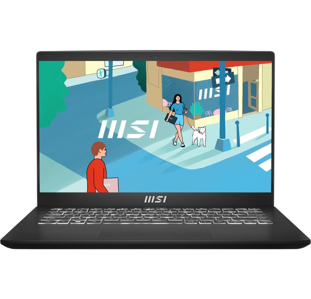 Black MSI Modern 14 C13M-420NL Laptop - Intel® Core™ i7-1335U - 16GB - 512GB SSD - Intel® Iris® Xe Graphics.1