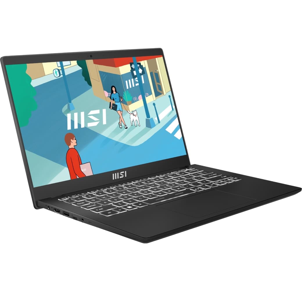 Black MSI Modern 14 C13M-420NL Laptop - Intel® Core™ i7-1335U - 16GB - 512GB SSD - Intel® Iris® Xe Graphics.3