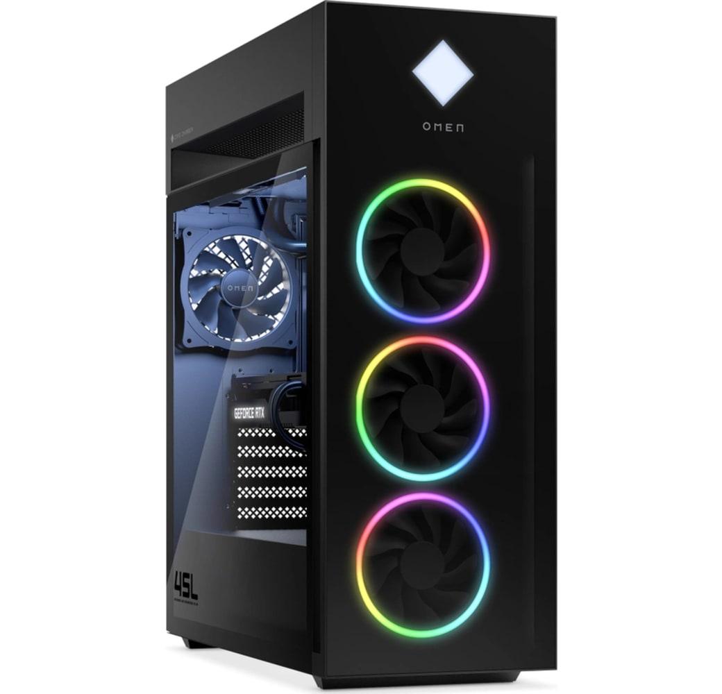Schwarz HP Omen GT22-1140nd Gaming Desktop | Gaming PC - Intel® Core™ i9-13900K - 32GB - 3TB SSD - NVIDIA® GeForce® RTX 4070 Ti.1