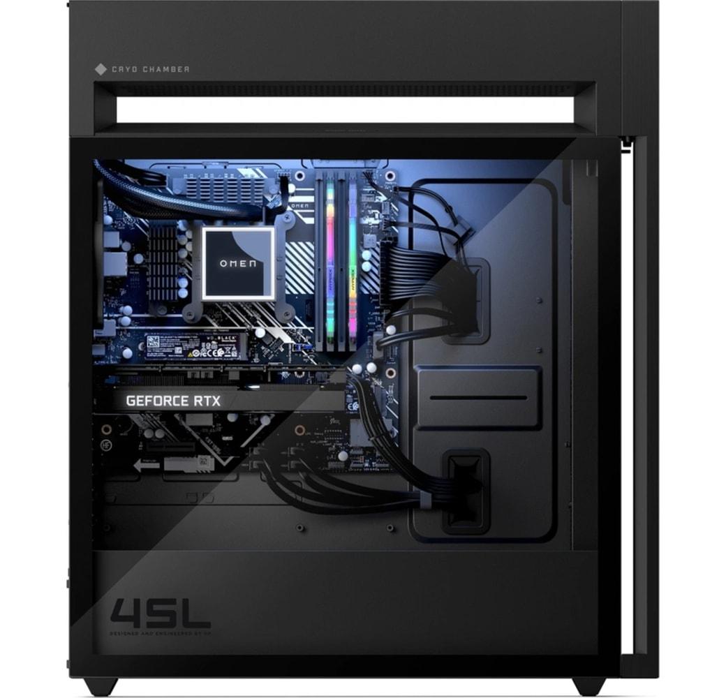Schwarz HP Omen GT22-1140nd Gaming Desktop | Gaming PC - Intel® Core™ i9-13900K - 32GB - 3TB SSD - NVIDIA® GeForce® RTX 4070 Ti.3