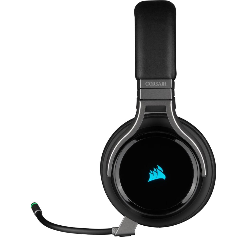 Schwarz CORSAIR Virtuoso RGB Wireless Gaming-Kopfhörer.3