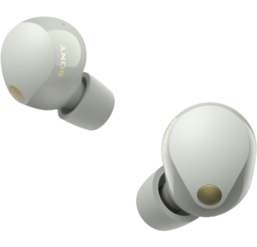 Silver Sony WF-1000 XM5 Noise-cancelling In-ear Bluetooth Headphones.1