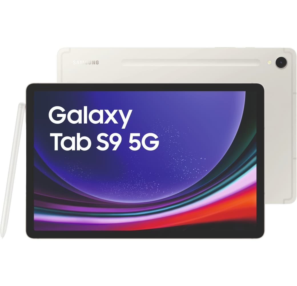 Beige Samsung Tablet, Galaxy Tab S9 - 5G - Android - 256GB.1