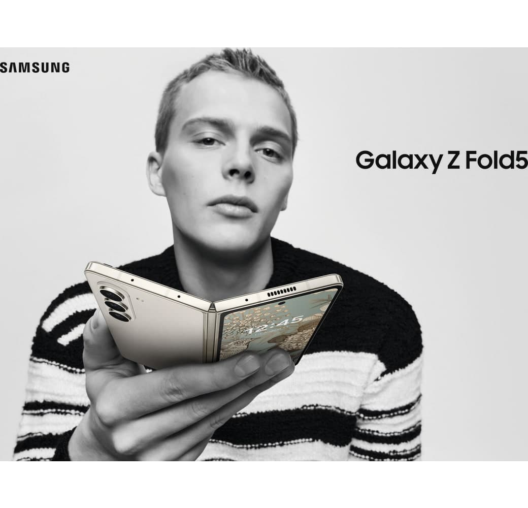 Cream Samsung Galaxy Z Fold5 5G Smartphone - 512GB - Dual SIM.6