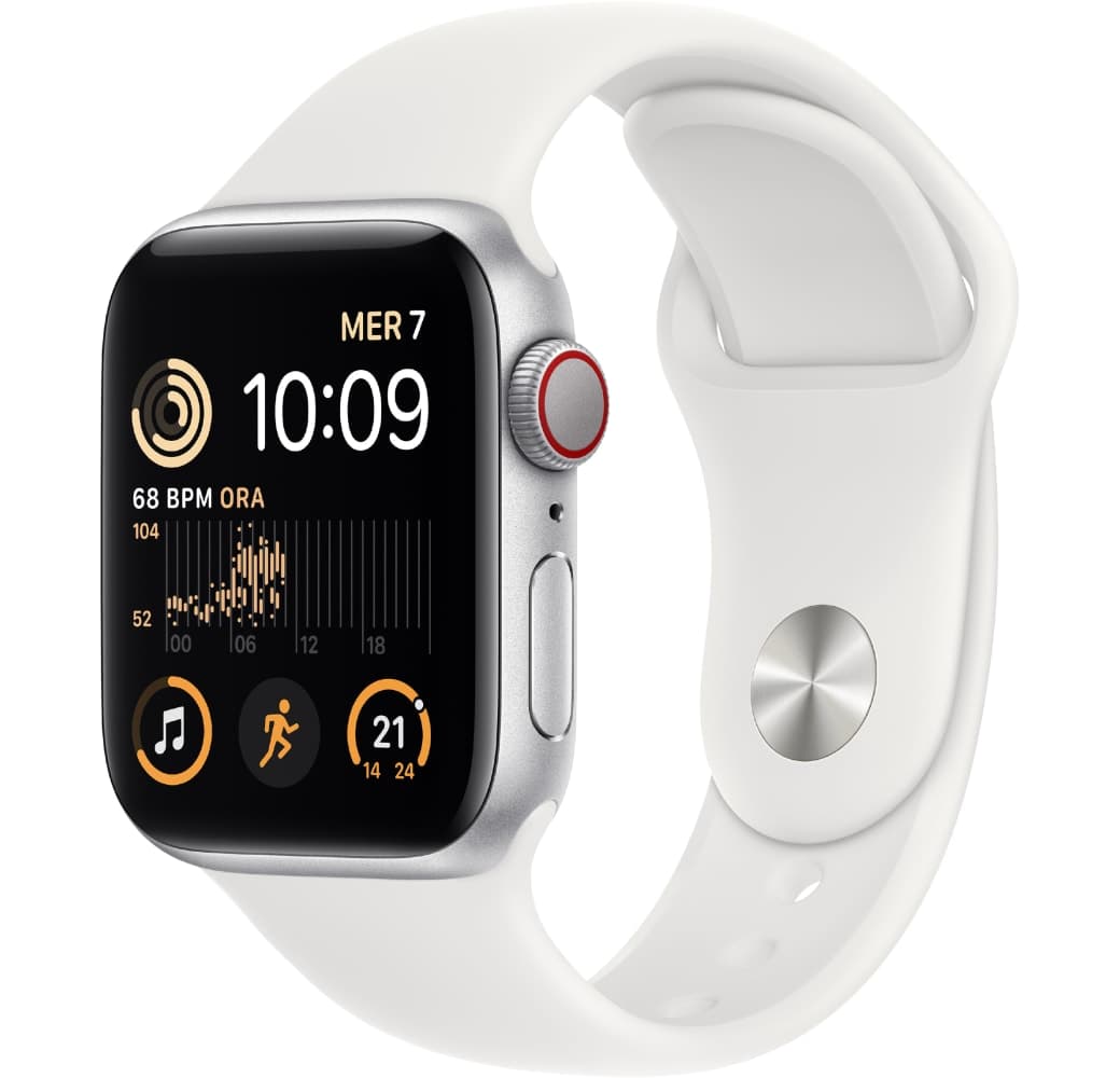 White Apple Watch SE GPS + Cellular, Aluminium Case, 40mm.1