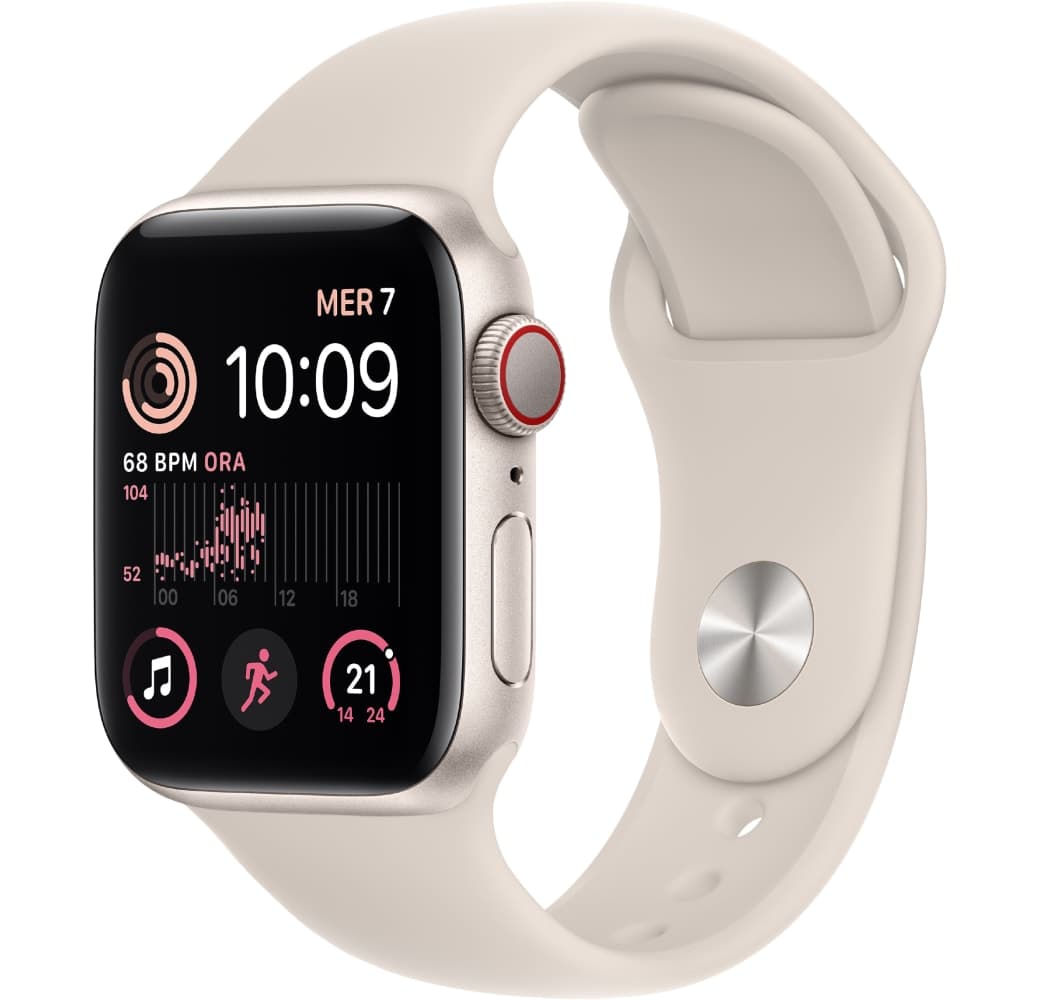 Blanco estrella Apple Watch SE GPS + Cellular, caja de Aluminio, 40 mm.1