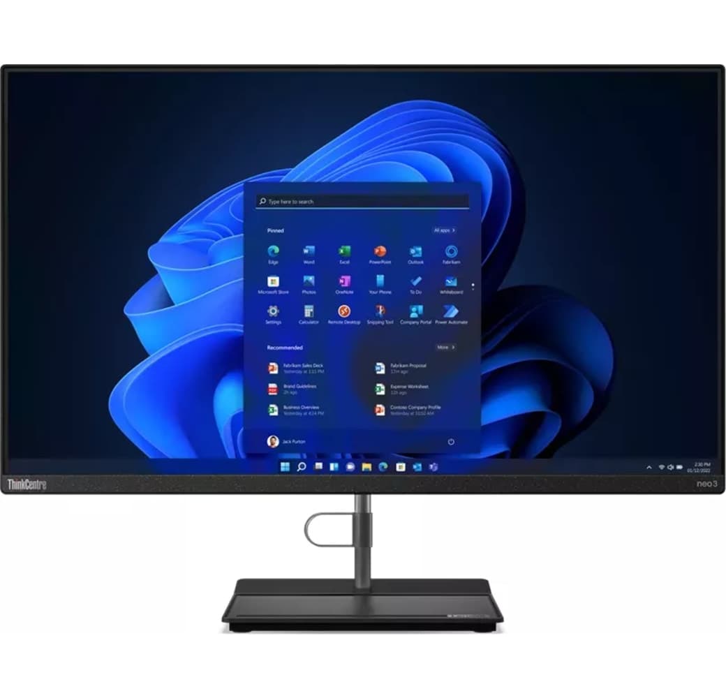 Black Lenovo ThinkCentre neo 30a 27 All-in-One - Intel® Core™ i7-1260P - 16GB - 512GB SSD - Intel® Iris® Xe Graphics.1