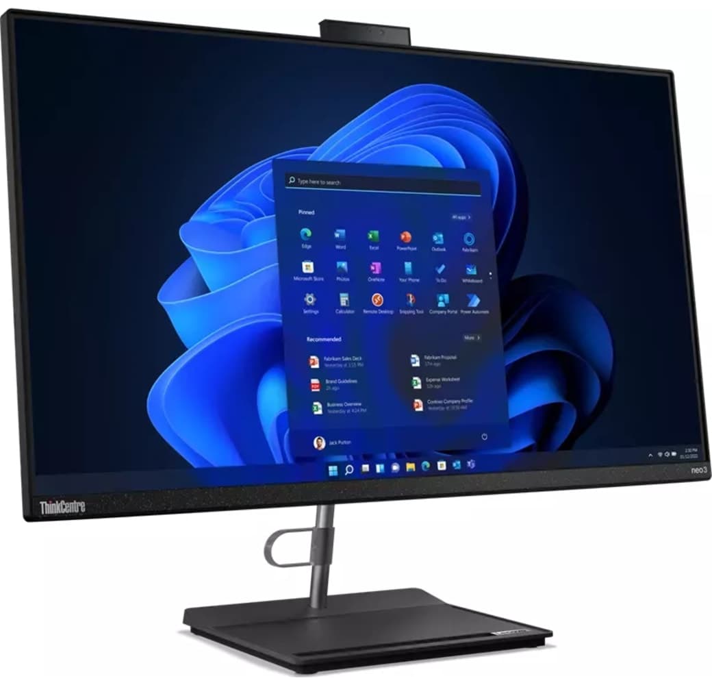 Black Lenovo ThinkCentre neo 30a 27 All-in-One - Intel® Core™ i7-1260P - 16GB - 512GB SSD - Intel® Iris® Xe Graphics.2