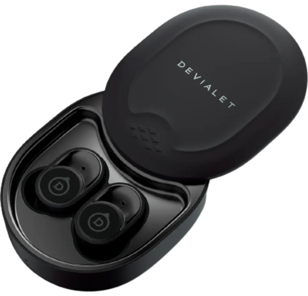 Negro mate Auriculares Bluetooth inalámbricos con cancelación de ruido Devialet Gemini.2