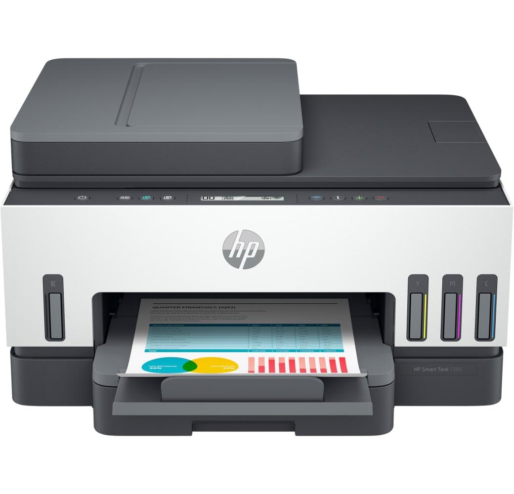 White HP Smart Tank 7305 AiO Printer .1