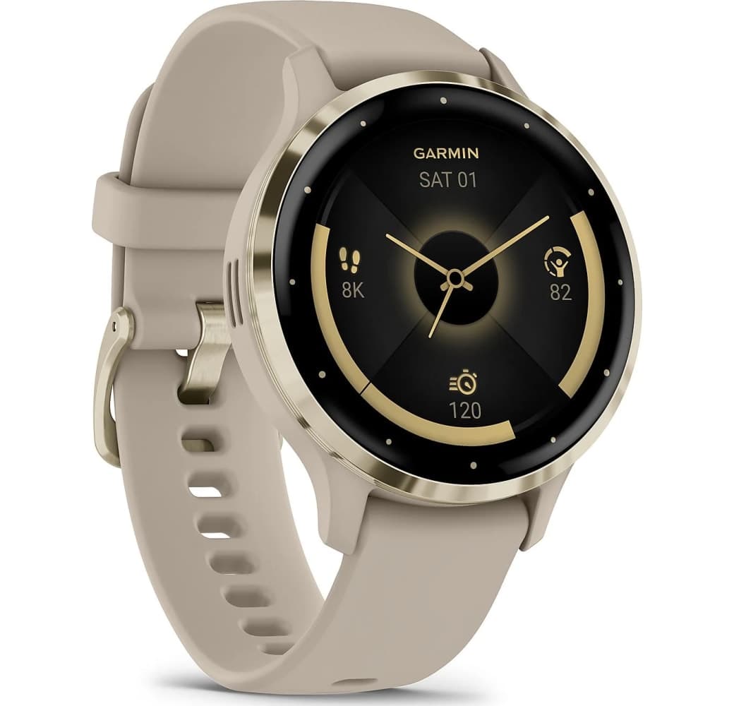 gris francés Garmin VENU® 3S Smartwatch, Fiber reinforced polymer case, 41mm.4