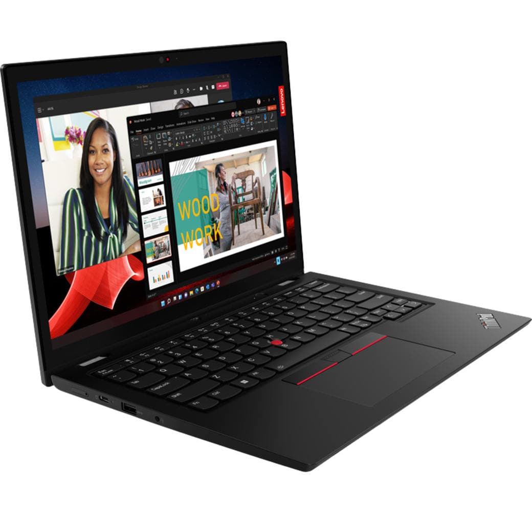 Schwarz Lenovo ThinkPad L13 Yoga Laptop - AMD Ryzen™ 7 7730U - 16 GB - 512 GB SSD - AMD Radeon™ Grafik - Deutsch (QWERTZ).2