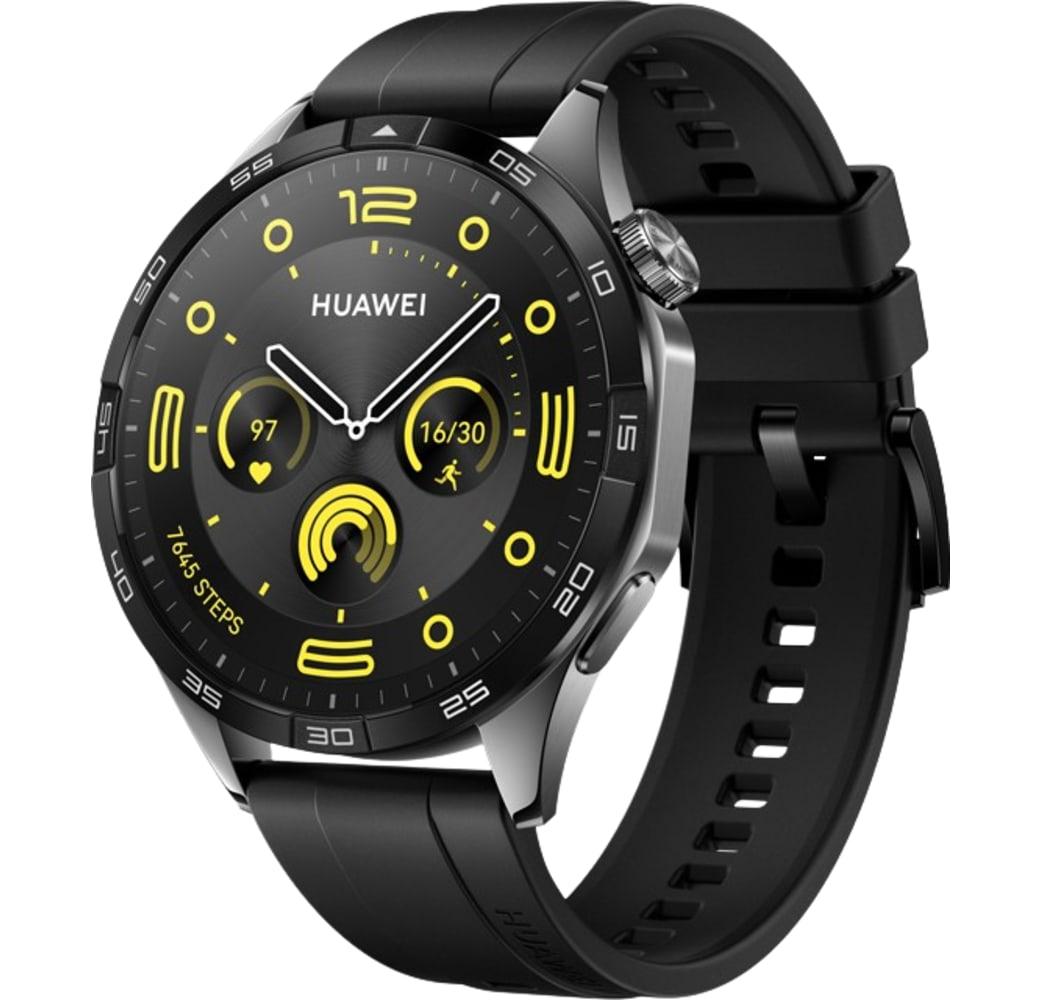 Black Huawei Watch GT4 Smartwatch, Stainless Steel Case, 46mm.1