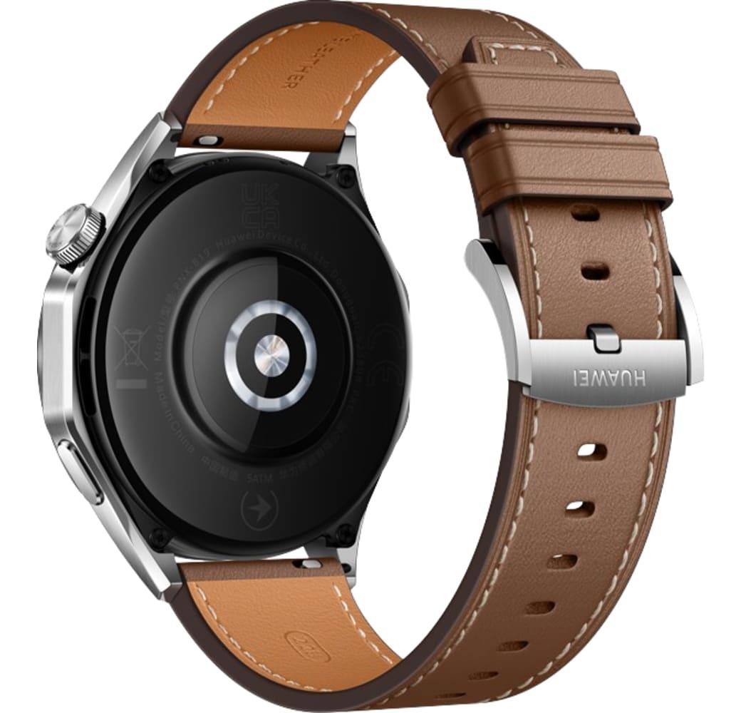 Brown Huawei Watch GT4 Smartwatch, Stainless Steel Case, 46mm.2