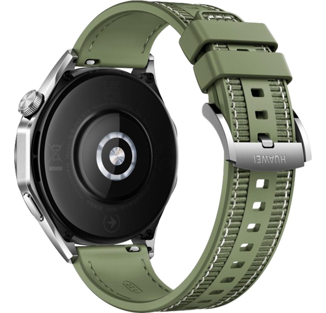 Green Huawei Watch GT4 Smartwatch, Stainless Steel Case, 46mm.4