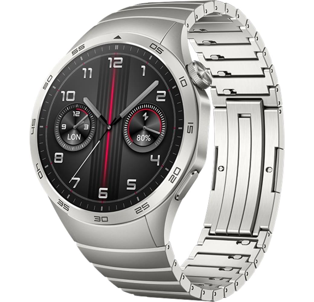 Kieselgrau Huawei Watch GT4 Smartwatch, Stainless Steel Case, 46mm.1