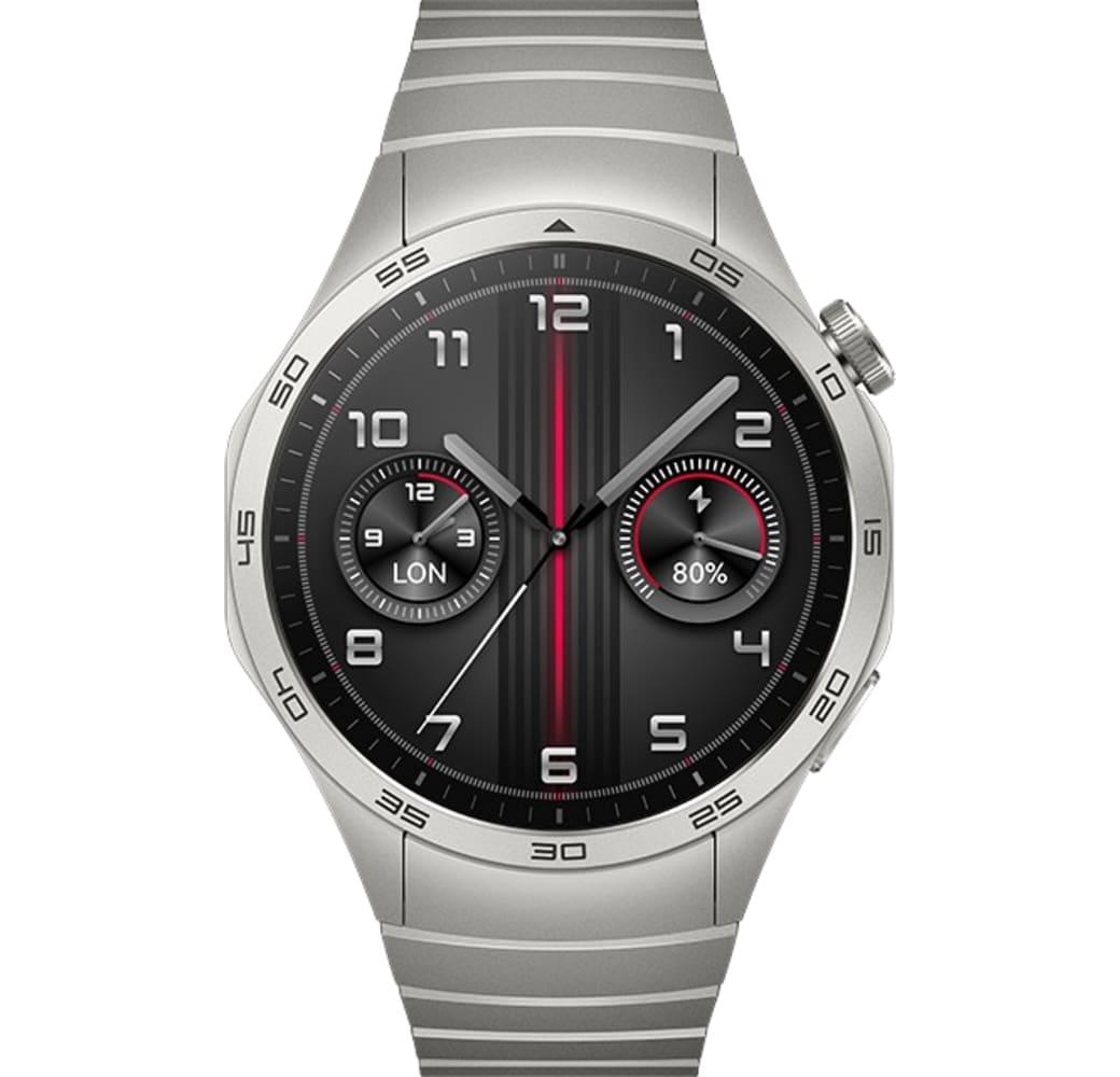 Kieselgrau Huawei Watch GT4 Smartwatch, Stainless Steel Case, 46mm.2