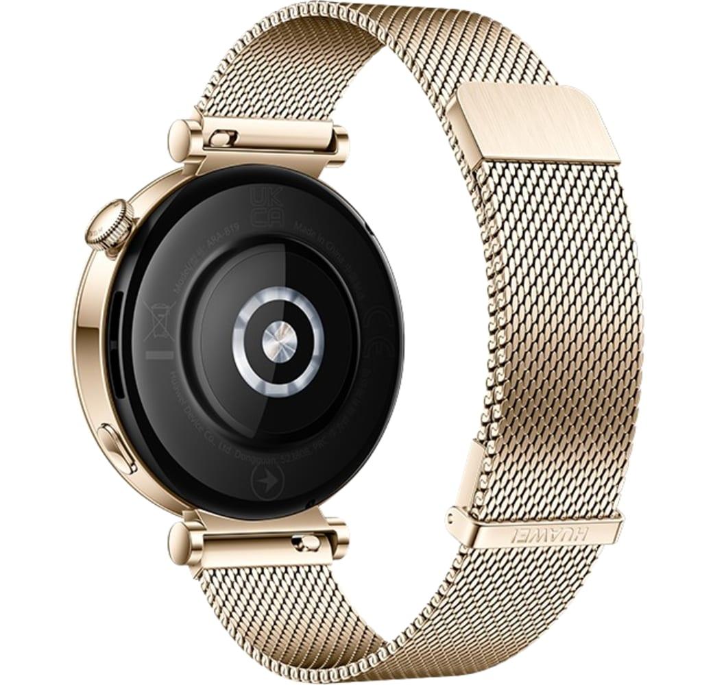 Gold Huawei Watch GT4 Smartwatch, Stainless Steel Case, 41mm.3