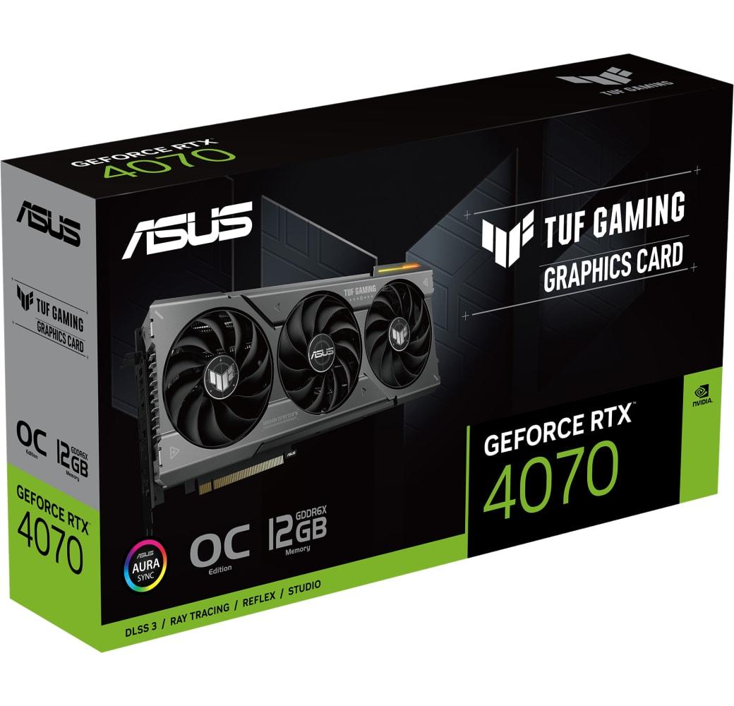 Black Asus TUF Gaming GeForce RTX 4070 12GB Graphics Card.6