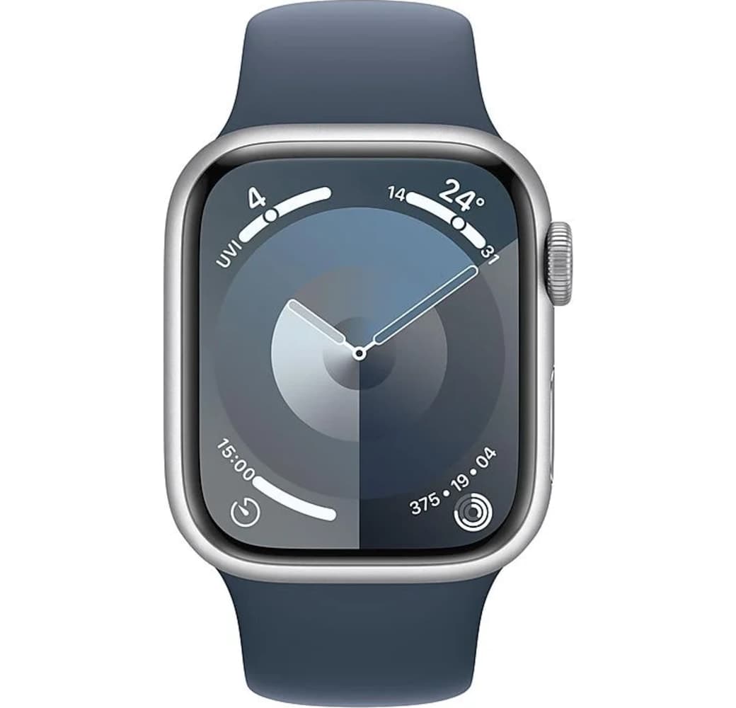 Zilver Apple Watch Series 9 GPS + mobiel, aluminium behuizing, 45 mm.2