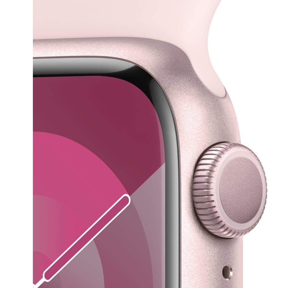 Light Pink Apple Watch Series 9 GPS, Aluminium Case, 41mm.3