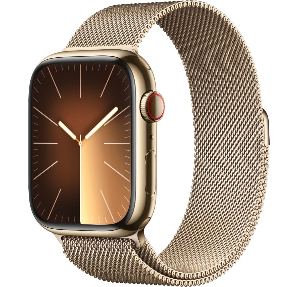 Gold Apple Watch Series 9 GPS + Cellular, Stainless Steel Case, 45mm.1