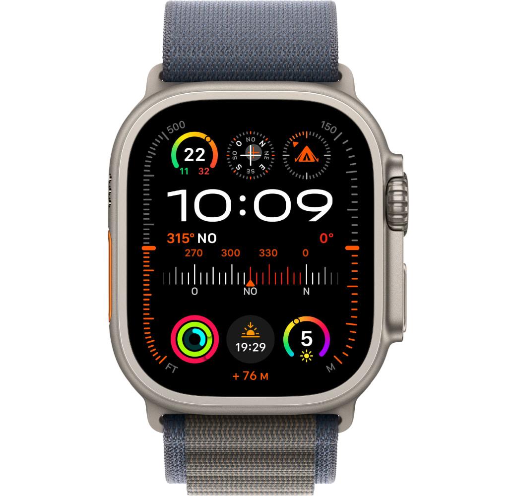 Blue Apple Watch Ultra 2 GPS + Cellular, Titanium Case, 49mm.2