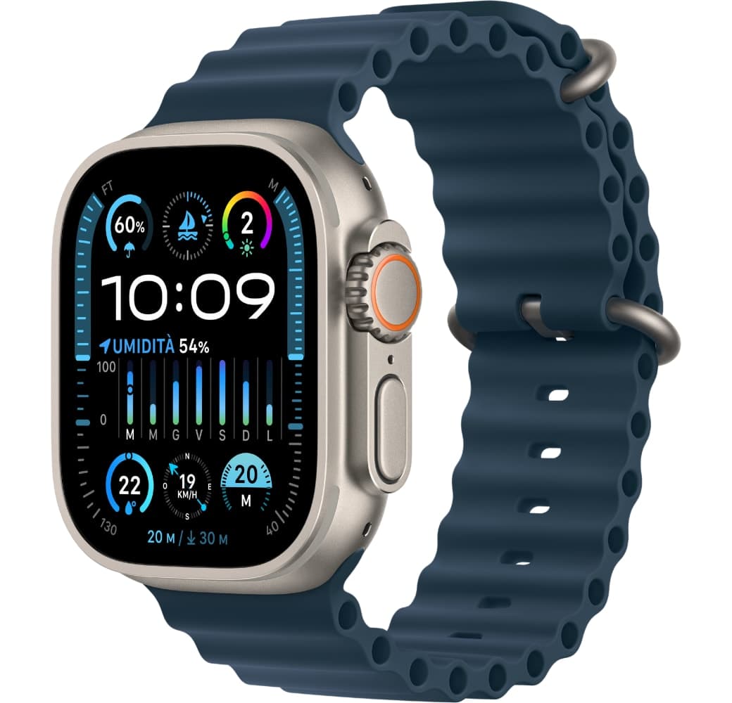 Blauw Apple Watch Ultra 2 GPS + mobiel, titanium behuizing, 49 mm.1