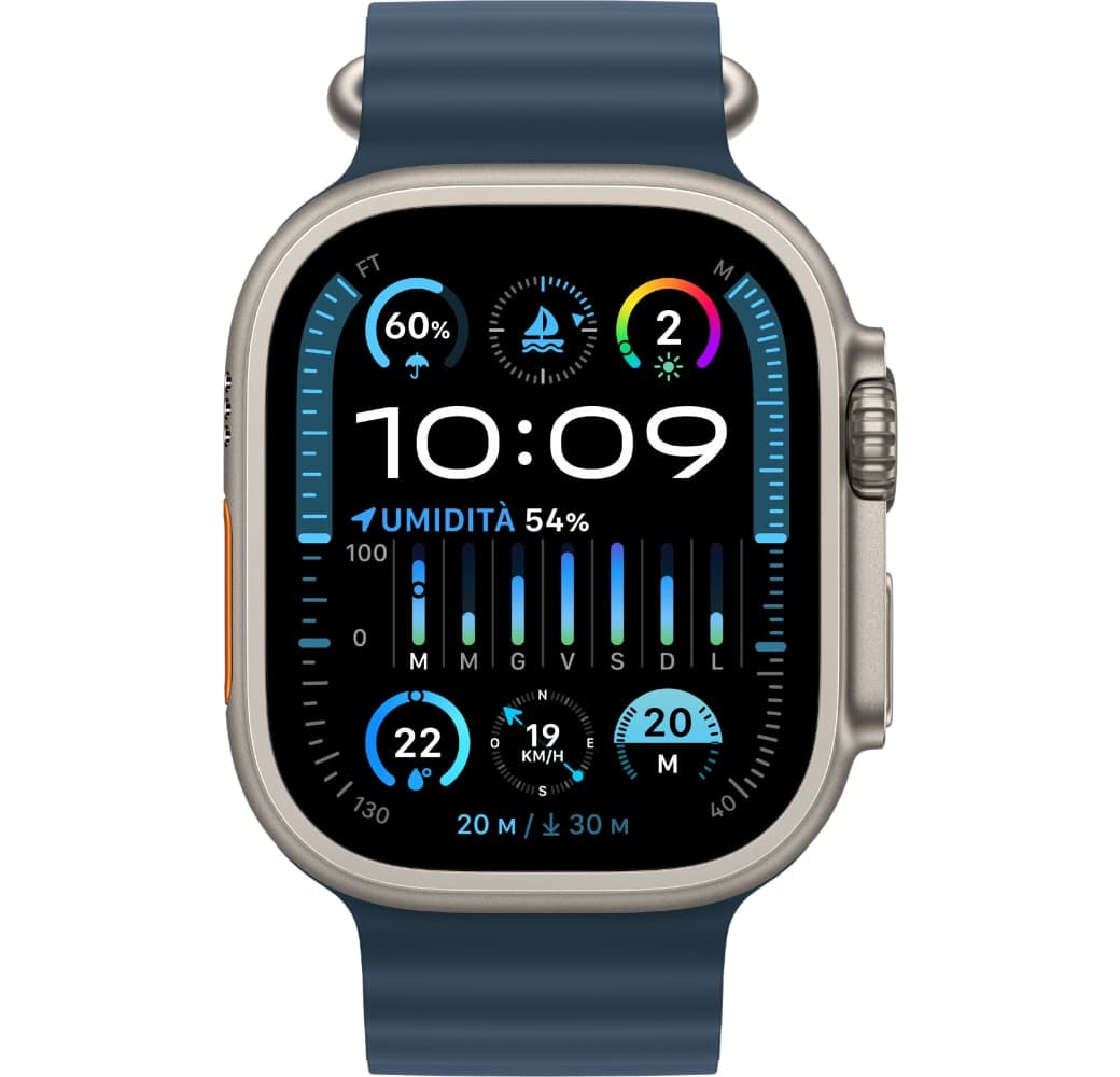 Blauw Apple Watch Ultra 2 GPS + mobiel, titanium behuizing, 49 mm.2