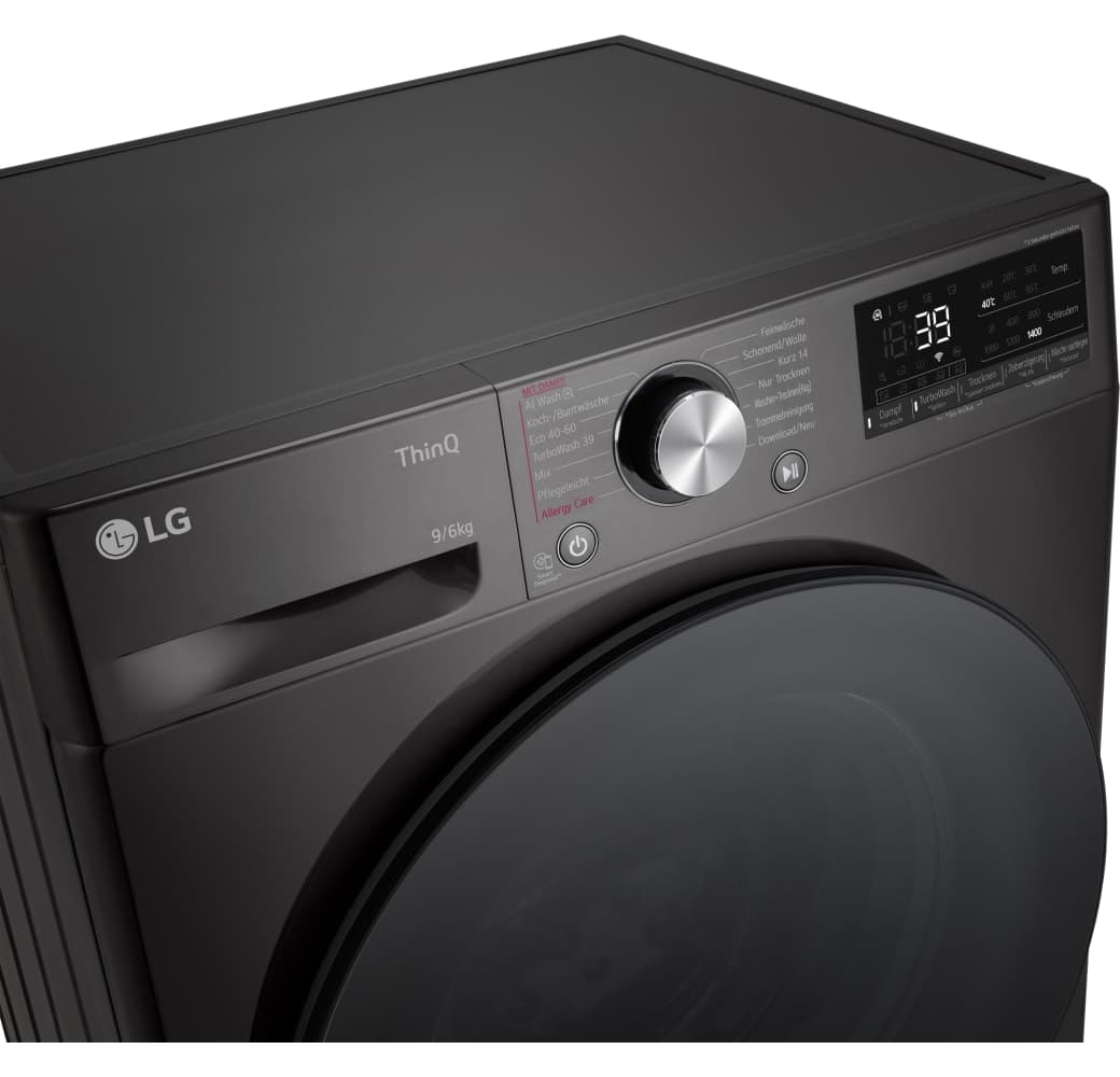 Black LG W4WR7096YB Washer Dryer.2