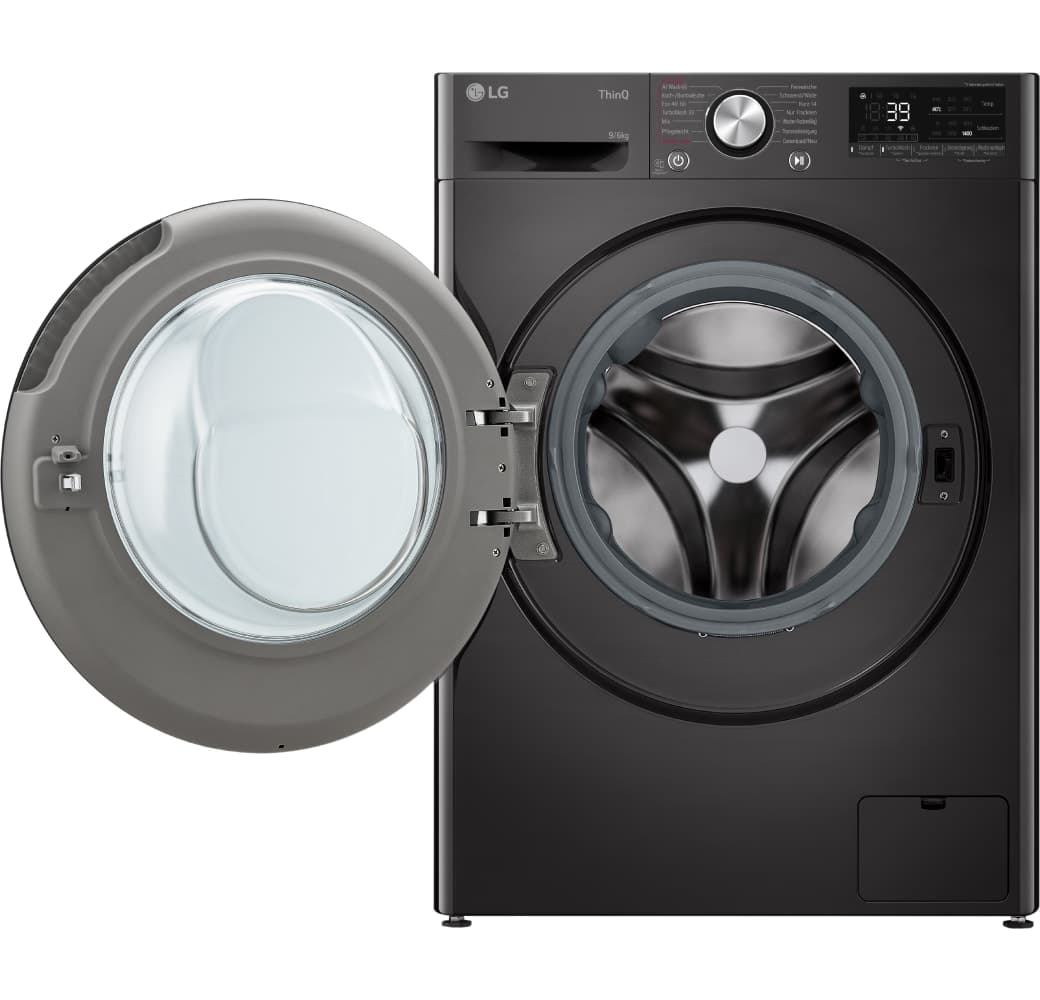 Black LG W4WR7096YB Washer Dryer.4