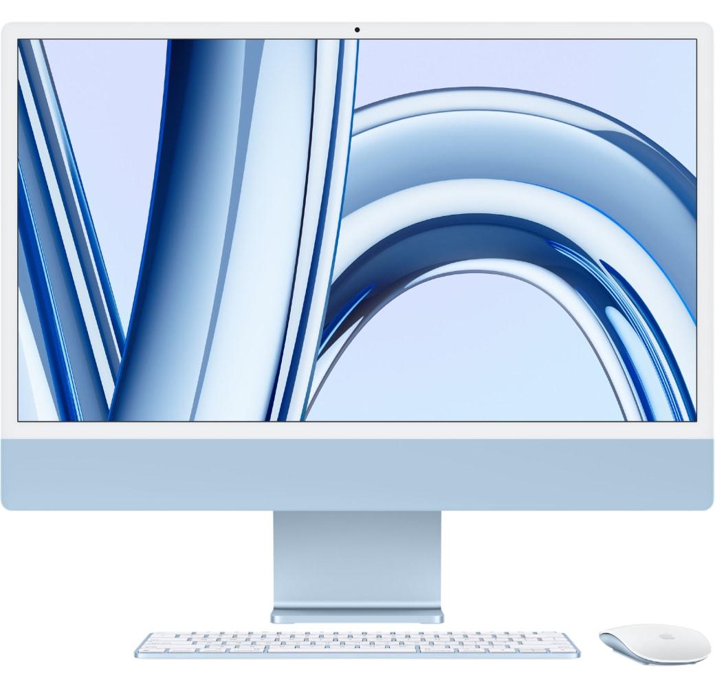 Blue iMac 24" - Apple M3 Chip 8GB Memory 512GB SSD - Integrated 10-core GPU.1
