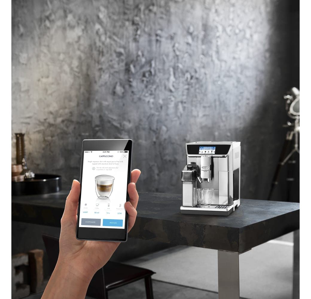 Silber De'Longhi PrimaDonna Elite ECAM 656.75.MS Kaffeemaschine.5