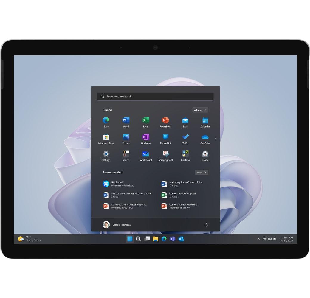 Platinum Microsoft Tablet, Surface Go 4 Intel® N200 - WiFi - Android - 64GB.2