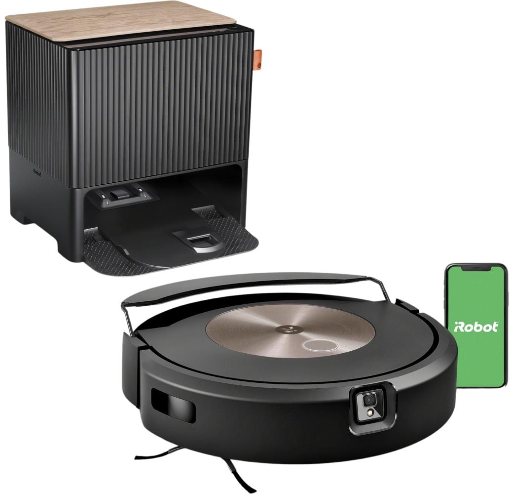 Black Irobot Roomba Combo j9+ Robot Vacuum & Mop.4