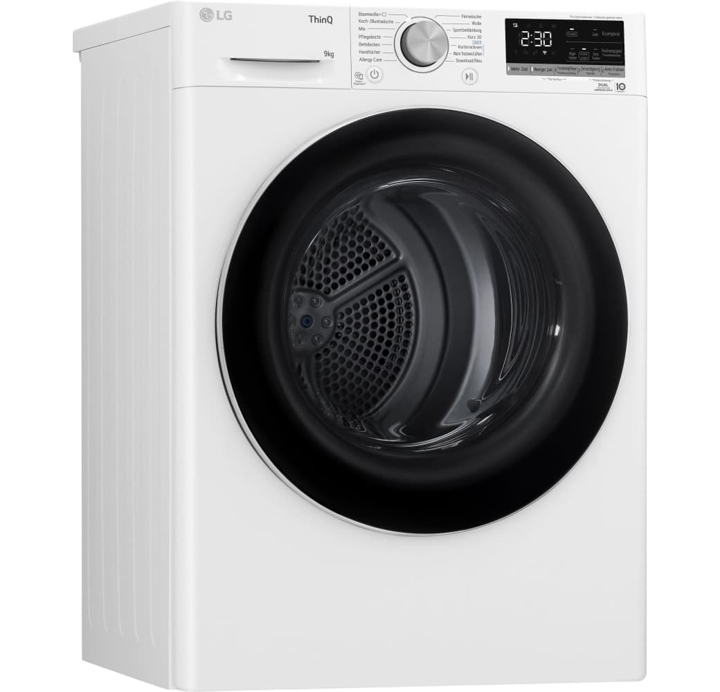White LG V5RT9N Heat Pump Dryer.1